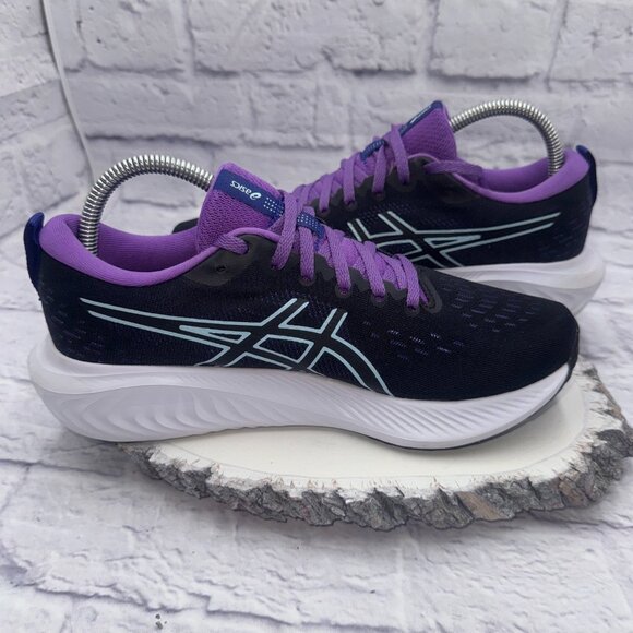Asics Womens Gel-Excite 10 1012B418 Black Purple Running Shoes Sneakers Size 8 - Picture 9 of 12